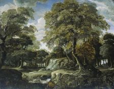 View in the Woods, 1660-1690. Creator: Jan van der Heyden