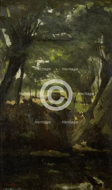 View in the Woods, c.1880-c.1923. Creator: George Hendrik Breitner.