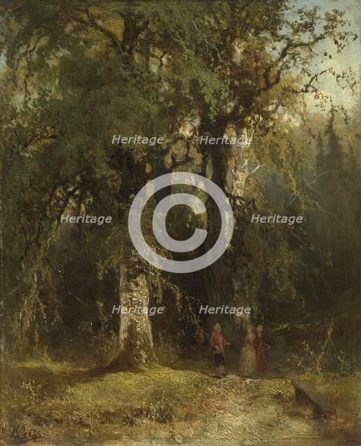 View in the Woods, c.1850-c.1890. Creator: Johannes Warnardus Bilders.