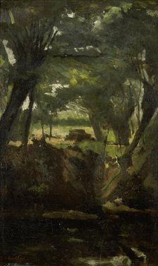 View in the Woods, c.1880-c.1923. Creator: George Hendrik Breitner