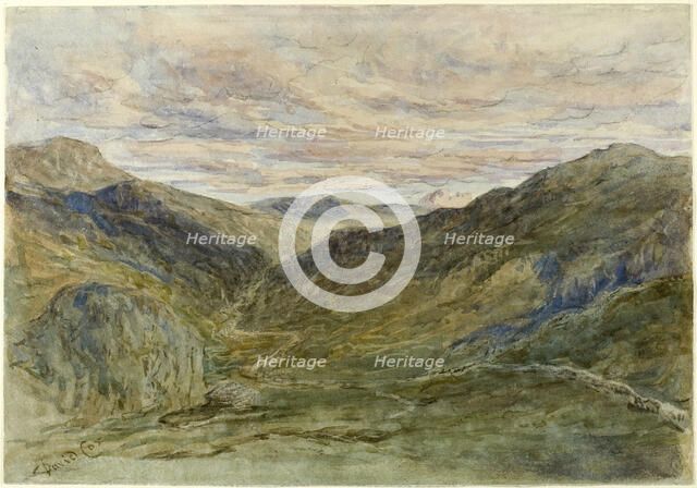 View in Wales, n.d. Creator: David Cox the elder.