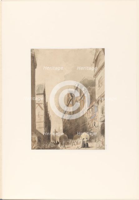 View in a foreign city, 1880. Creator: Jan Diederikus Kruseman.