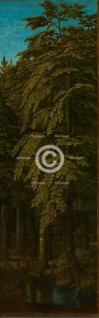 View in a Forest, outer right wing of a triptych, c.1505-c.1515. Creator: Gerard David.