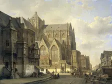 View in a Town, 1840-1880. Creator: Kasparus Karsen