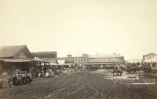 View in bazar [ie, bazaar] at Irkutsk, between 1885 and 1886. Creator: Unknown