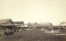 View in bazar [ie, bazaar] at Irkutsk, between 1885 and 1886. Creator: Unknown