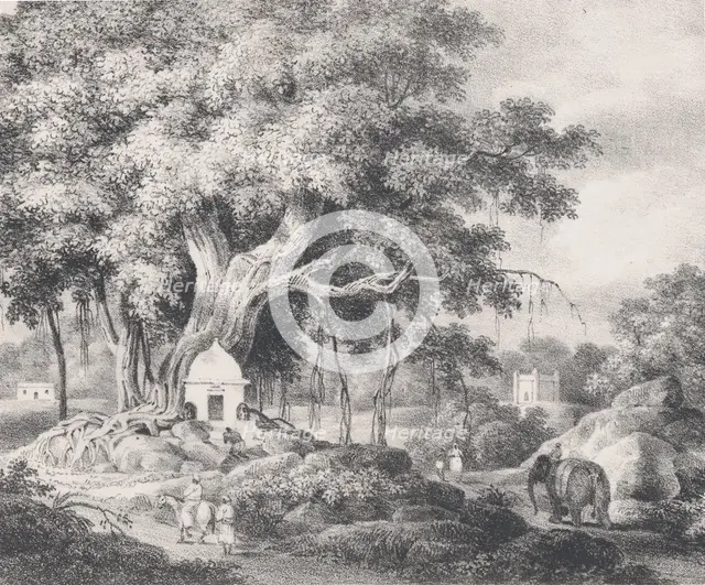 View in Behar, in an Anglo-Indian Album associated with Sir Charles D'Oyly, ca. 1828. Creator: Sir Charles D'Oyly.