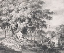 View in Behar, in an Anglo-Indian Album associated with Sir Charles D'Oyly, ca. 1828. Creator: Sir Charles D'Oyly