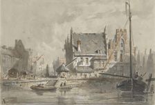 View in Brugge, 1828-1897. Creator: Adrianus Eversen