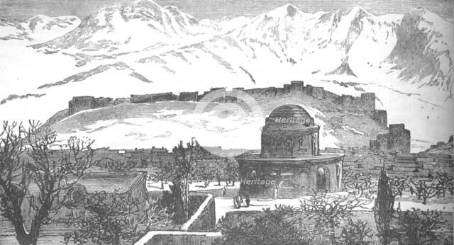 'View in Cabul: The Bala Hissar and Part of the City from Deh Afghan', c1880. Artist: Unknown.