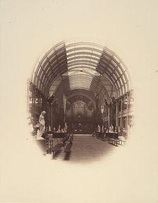 View in Central Hall, Art Treasures Exhibition, Manchester, 1857. Creator: Philip Henry Delamotte
