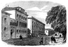 View in Darmstadt - from a sketch by our special artist, 1862. Creator: Unknown