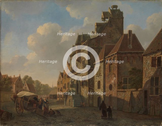 View in Dordrecht, 1819-1821. Creator: Johannes Pietersz. Schoenmakers.