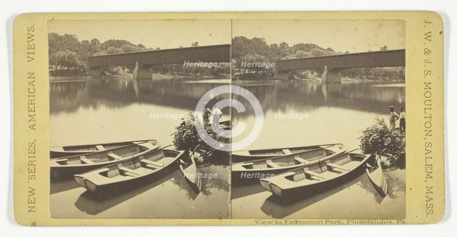 View in Fairmount Park, Philadelphia, Pennsylvania., 1873/81. Creator: J.W. & J.S. Moulton.