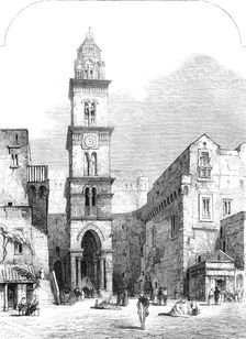 View in Gaeta, with the church of St. Erasmus, 1860. Creator: Unknown