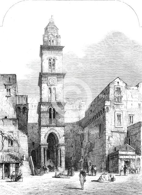 View in Gaeta, with the church of St. Erasmus, 1860. Creator: Unknown.