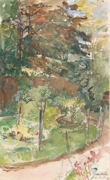 View in garden, 1872-1950. Creator: Barbara Elisabeth van Houten