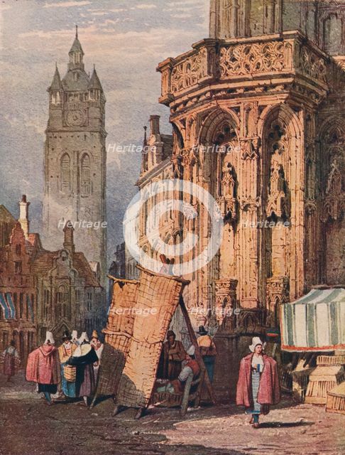 'View in Ghent', c1820 (1915). Artist: Samuel Prout.