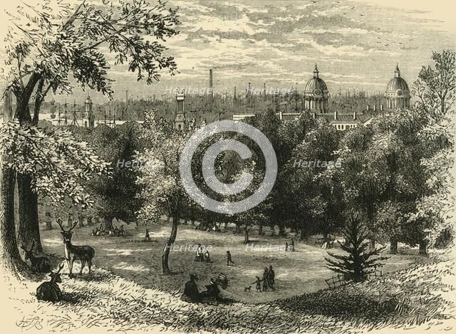 'View in Greenwich Park', (c1878). Creator: Unknown.