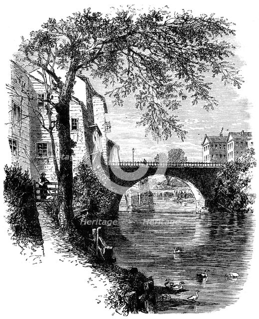 View in Hartford, Connecticut, c17th century (c1880). Artist: Unknown
