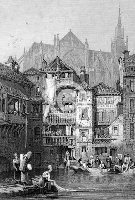 View in Metz, northern France, 19th century. Artist: Thomas Barber