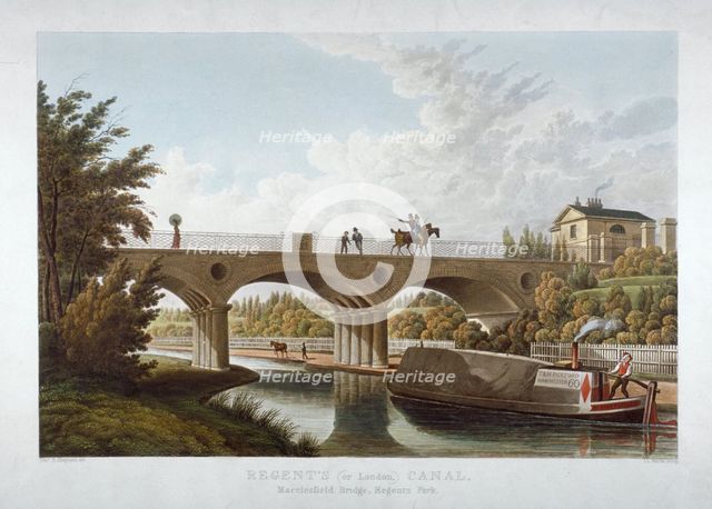 View in Regent's Park, St Marylebone, London, c1827. Artist: JL Marks