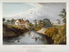 View in Regent's Park, St Marylebone, London, c1830. Artist: Thomas Mann Baynes