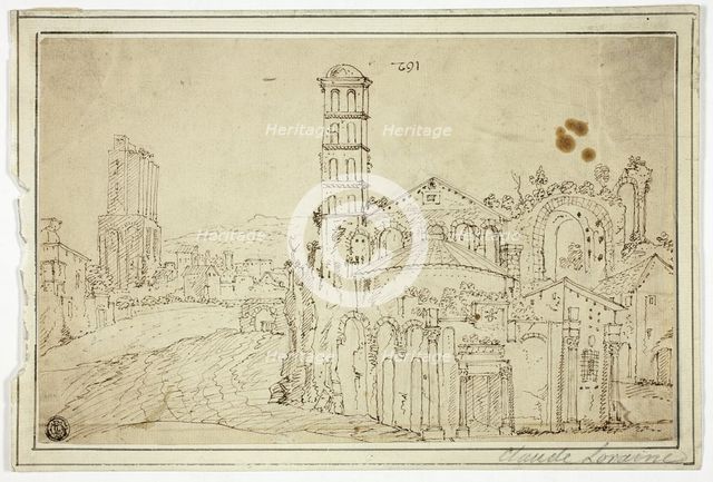 View in Rome: Torre della Melisa, Ruins of Early Christian Church, n.d.