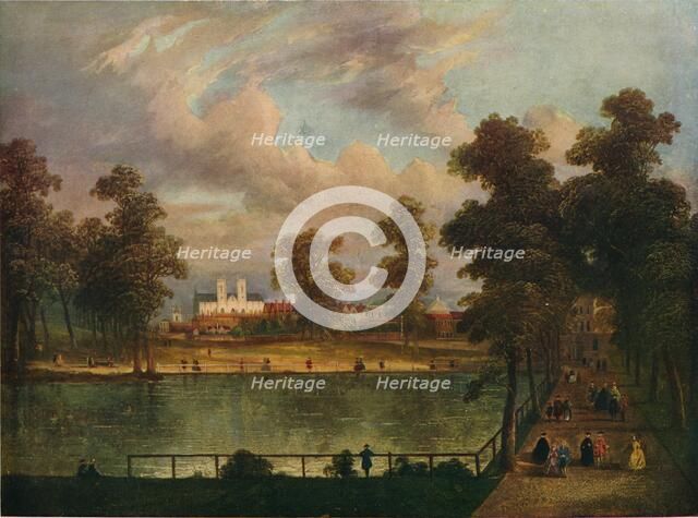 View in St. James's Park Showing Rosamond's Pond, 1840, (1909). Artist: William Hogarth