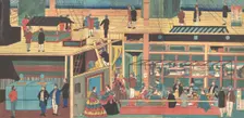 View Inside an American Steamship, 1861 (Bunkyu, 1st year, 4th month). Creator: Yoshikazu