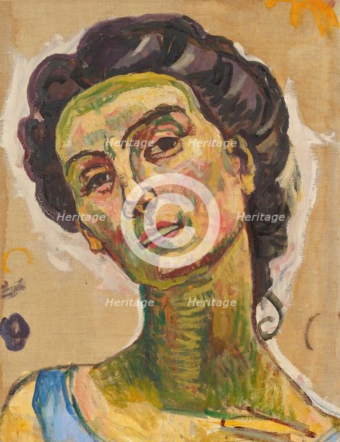 View into Infinity, Head Study, c1914. Creator: Hodler, Ferdinand (1853-1918).