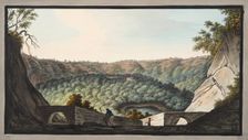 View into the crater of Astruni taken from the spot represented in Plate XIX, 1776