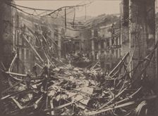 View into the ruined auditorium of the Suvorin (Maly) theatre after the fire on 20 August 1901, 1901