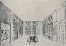 View Looking Inwards of Samuel Pepys's Library in York Building 1928