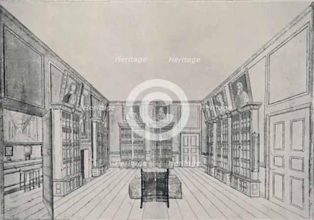 'View Looking Inwards of Samuel Pepys's Library in York Building', 1928. Artist: Unknown.