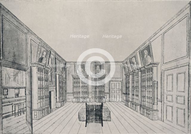 'View Looking Inwards of Samuel Pepys's Library in York Building', 1928. Artist: Unknown.