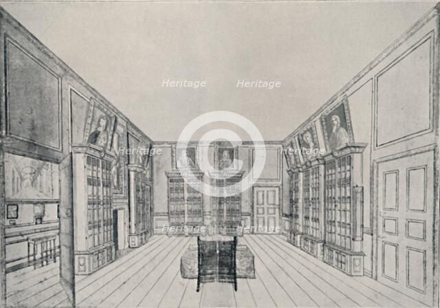 'View Looking Inwards of Samuel Pepys's Library in York Building', 1928. Artist: Unknown.