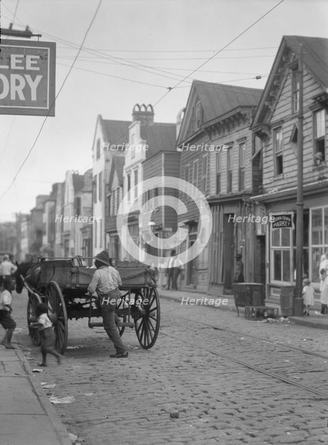 [View looking south on King Street, Charleston, South Carolina, between 1920 and 1926. Creator: Arnold Genthe.