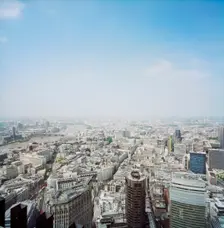 View looking south-west from the top of the NatWest Tower over the City of London, 15/05/1996. Creator: John Laing plc