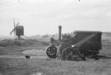 View looking towards Brill Windmill, Windmill Street, Brill, Aylesbury Vale, Buckinghamshire, 1936. Creator: HES Simmons