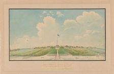 View Mariana's Oord, taken from the Dome House...Pontianak, 1800-1900. Creator: J.E. Ljung