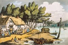 View near Newport, Isle of Wight, pub. 1822. Creator: Thomas Rowlandson (1756-1827)