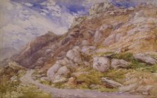 View near Bettws-y-Coed, 1846. Creator: David Cox the Elder