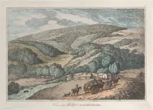 View near Bridport, Dorsetshire, from "Sketches from Nature", 1819-22., 1819-22. Creator: Thomas Rowlandson