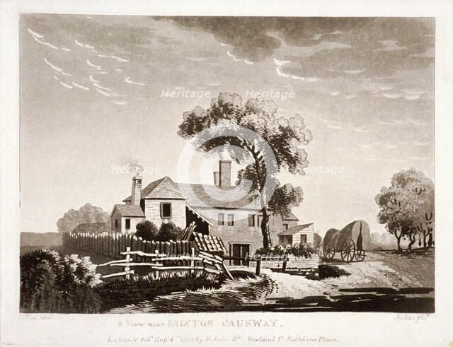 View near Brixton Causeway, Lambeth,  London, 1785. Artist: Francis Jukes