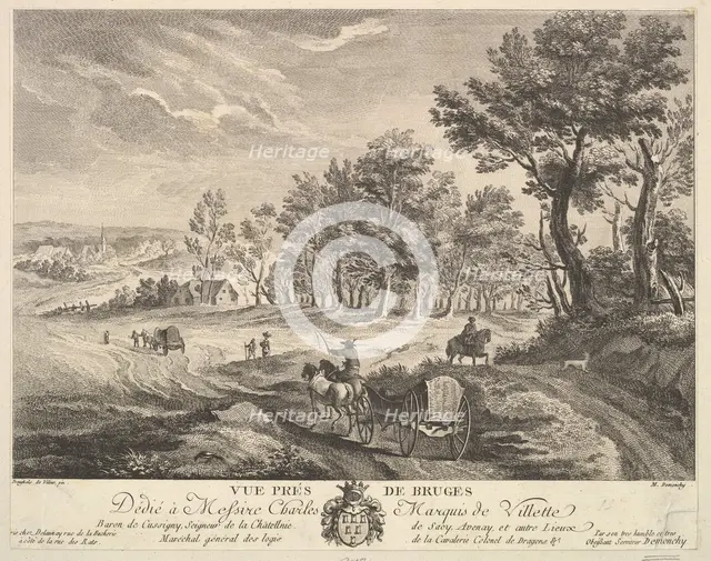 View near Bruges (Vue Prés [sic] de Bruges). Creator: Martin de Monchy.