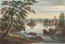 View Near Fort Miller (No. 10 (later changed to No. 9) of The Hudson River Portfolio), 1822. Creator: John Hill
