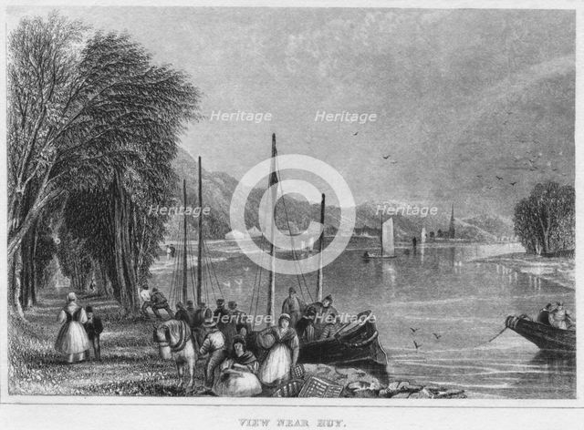 'View near Huy', 1850. Artist: Shury & Son.