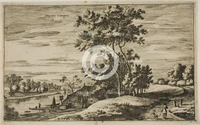View Near Kampen, plate 4 from Views of Dutch Villages, c.1650. Creator: Roelant Roghman.