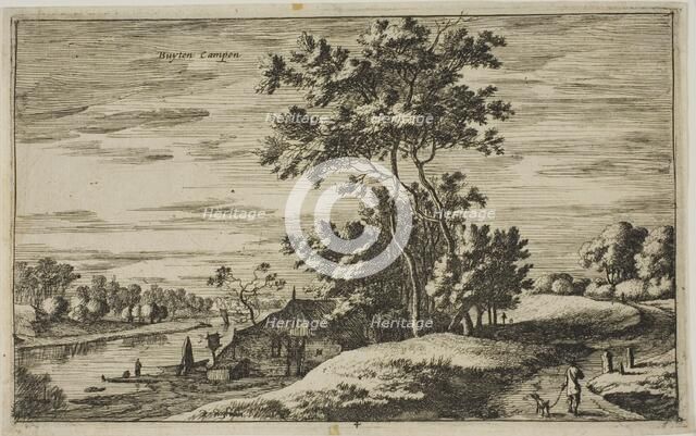 View Near Kampen, plate 4 from Views of Dutch Villages, c.1650. Creator: Roelant Roghman.